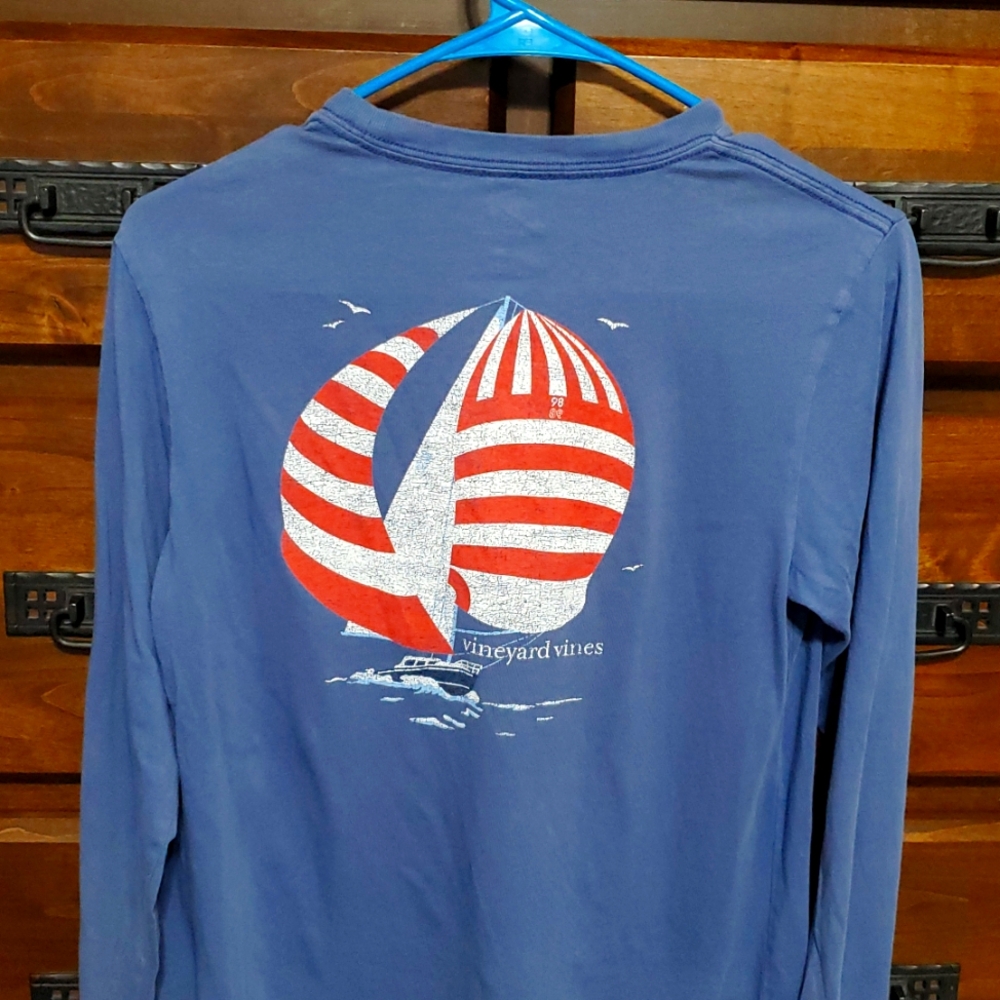 Vineyard Vines Sailboat Pocket Tee